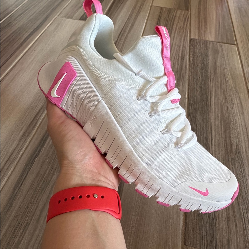Women’s Nine Free Metcon 6 Training Shoes - White Pink FJ7126 109 - Picture 5 of 8
